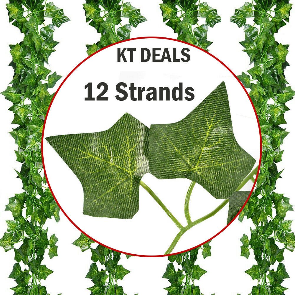 Artificial Ivy Leaf Plants Fake Hanging Garland Plants Vine Home Floral Decor Artificial Ivy Leaf Plants Fake Hanging Garland Plants Vine Home Floral Decor