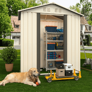 Outdoor Storage Garden Shed 5FTx3FT Roof White Outdoor Storage Garden Shed 5FTx3FT Roof White