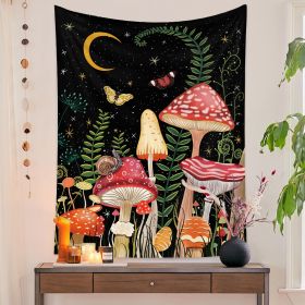 European Retro Mushroom Hanging Cloth Plant Homestay Tapestry (Option: J-150X100CMStar light)