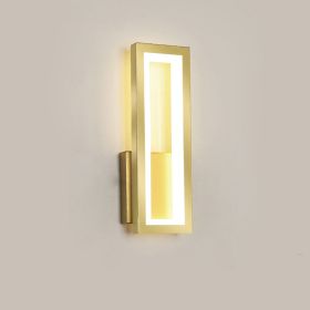 Personality Corridor Wall Light Modern Simple Living Room Background (Option: Gold S-Warm light)