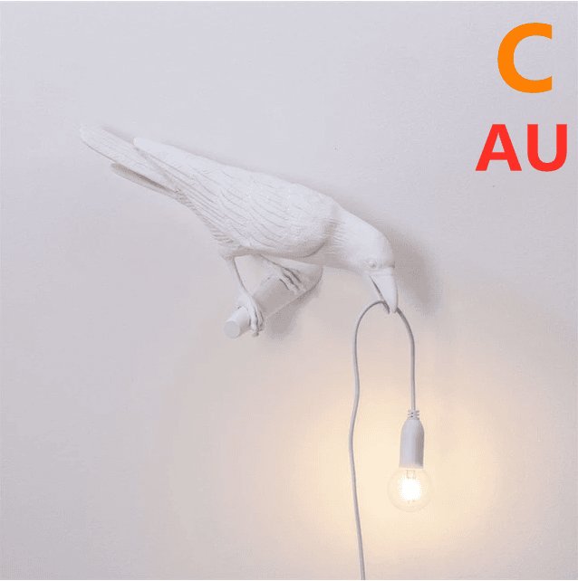 Creative Auspicious Bird Resin Wall Lamp Decoration Creative Auspicious Bird Resin Wall Lamp Decoration