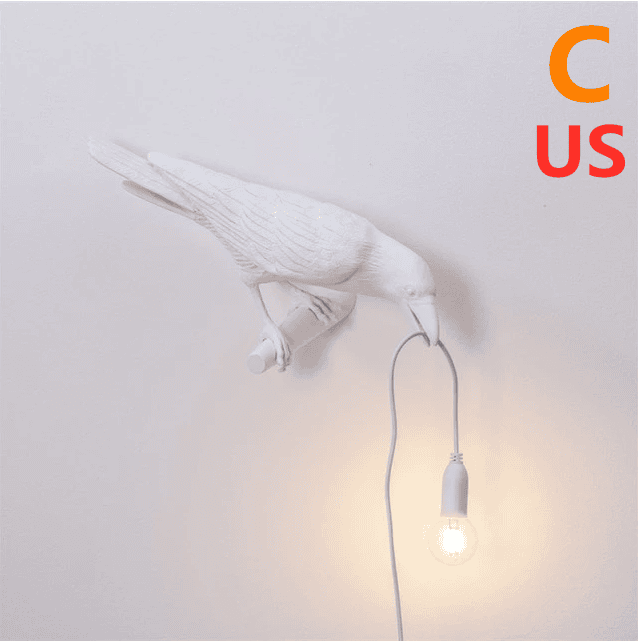 Creative Auspicious Bird Resin Wall Lamp Decoration Creative Auspicious Bird Resin Wall Lamp Decoration