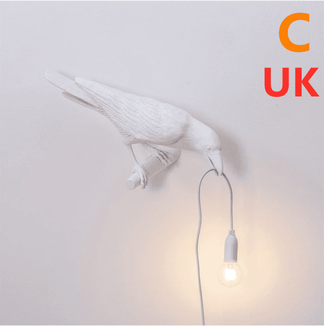 Creative Auspicious Bird Resin Wall Lamp Decoration Creative Auspicious Bird Resin Wall Lamp Decoration