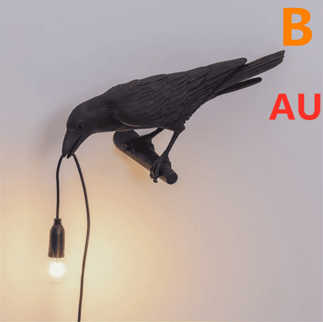 Creative Auspicious Bird Resin Wall Lamp Decoration Creative Auspicious Bird Resin Wall Lamp Decoration