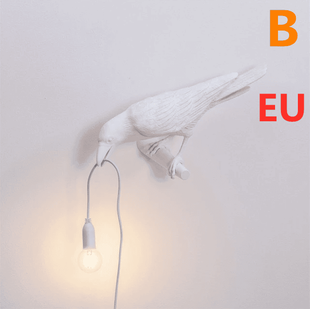 Creative Auspicious Bird Resin Wall Lamp Decoration Creative Auspicious Bird Resin Wall Lamp Decoration
