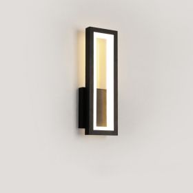 Personality Corridor Wall Light Modern Simple Living Room Background (Option: Black S-Warm light)