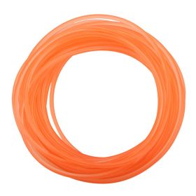 Orange Smooth PU Polyurethane Round Belt for Drive Transmission(3mm*10m) (Option: 6mmx10m)