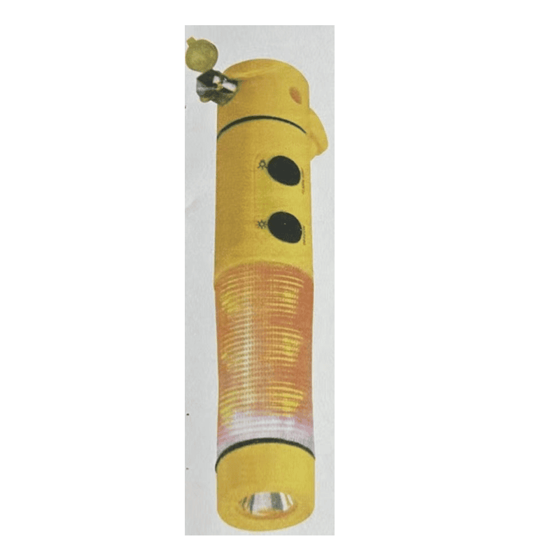 Red&Yellow Multi-functional Car Safety Hammer With Flashlight Red&Yellow Multi-functional Car Safety Hammer With Flashlight