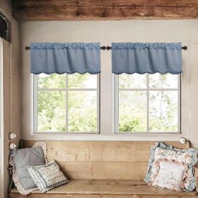 2 Panels Blackout Window Treatment Valances (Option: 06819475)