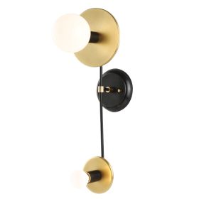 Natural Nordic Bedroom Wall Lamp Creative Personality Simple Modern Bedside Lamp (Color: Gold)