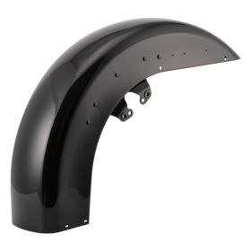 Vivid Black Front Fender Fit For Harley Touring From 2014 (Option: A)