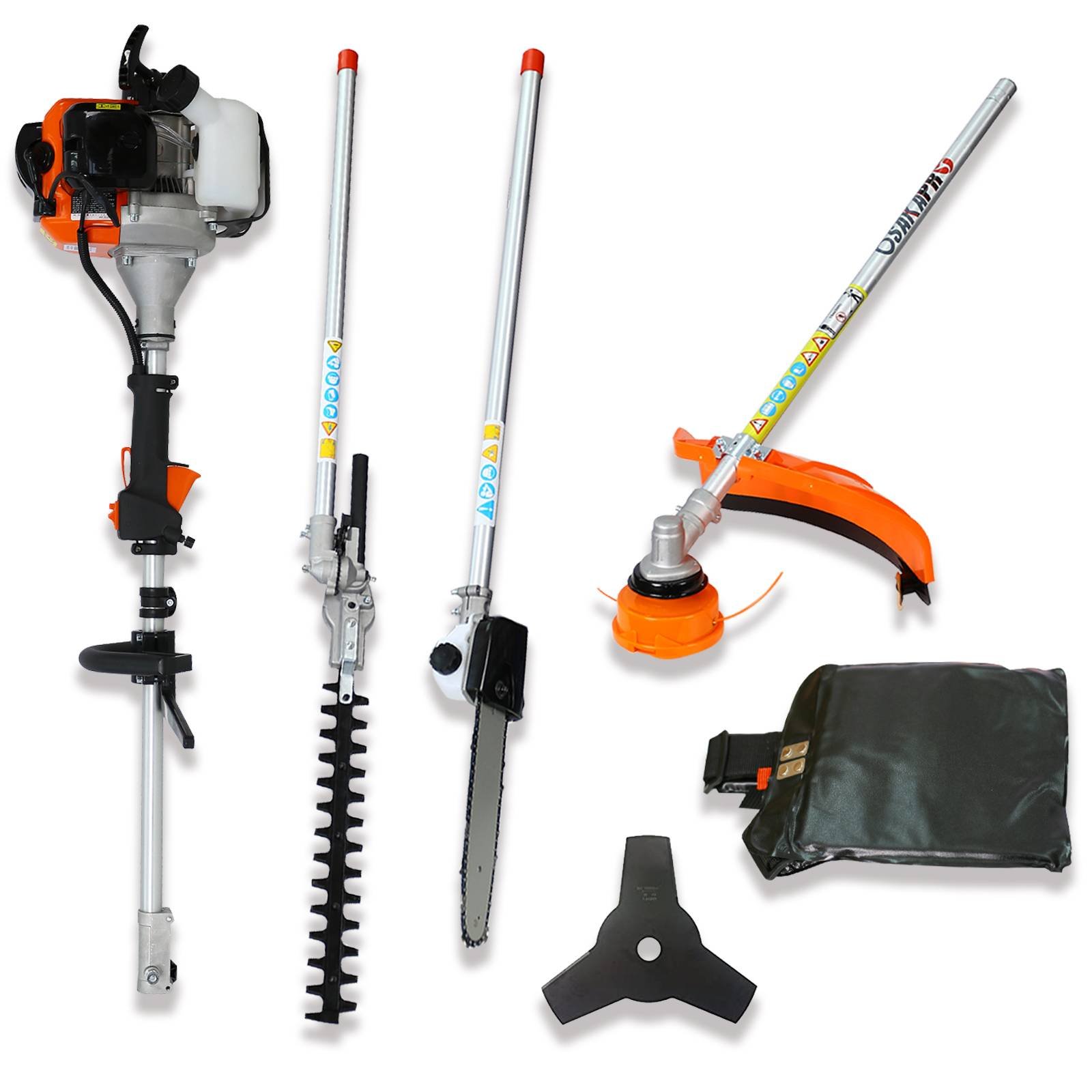 4 In 1 Multi-Functional Trimming Tool Garden Tool System With Gas Pole Saw Trimmer 4 In 1 Multi-Functional Trimming Tool Garden Tool System With Gas Pole Saw Trimmer