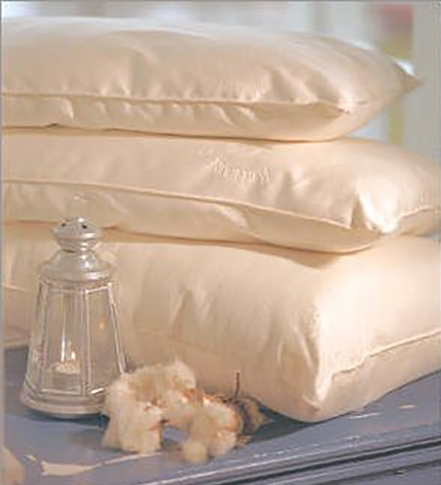 Pillow: Organic Cotton Natural Latex Filled Zip Outer